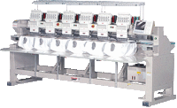 Промышленные вышивальные машины серии SWF/K-UK  с полем вышивки на каждой голове 50х45см